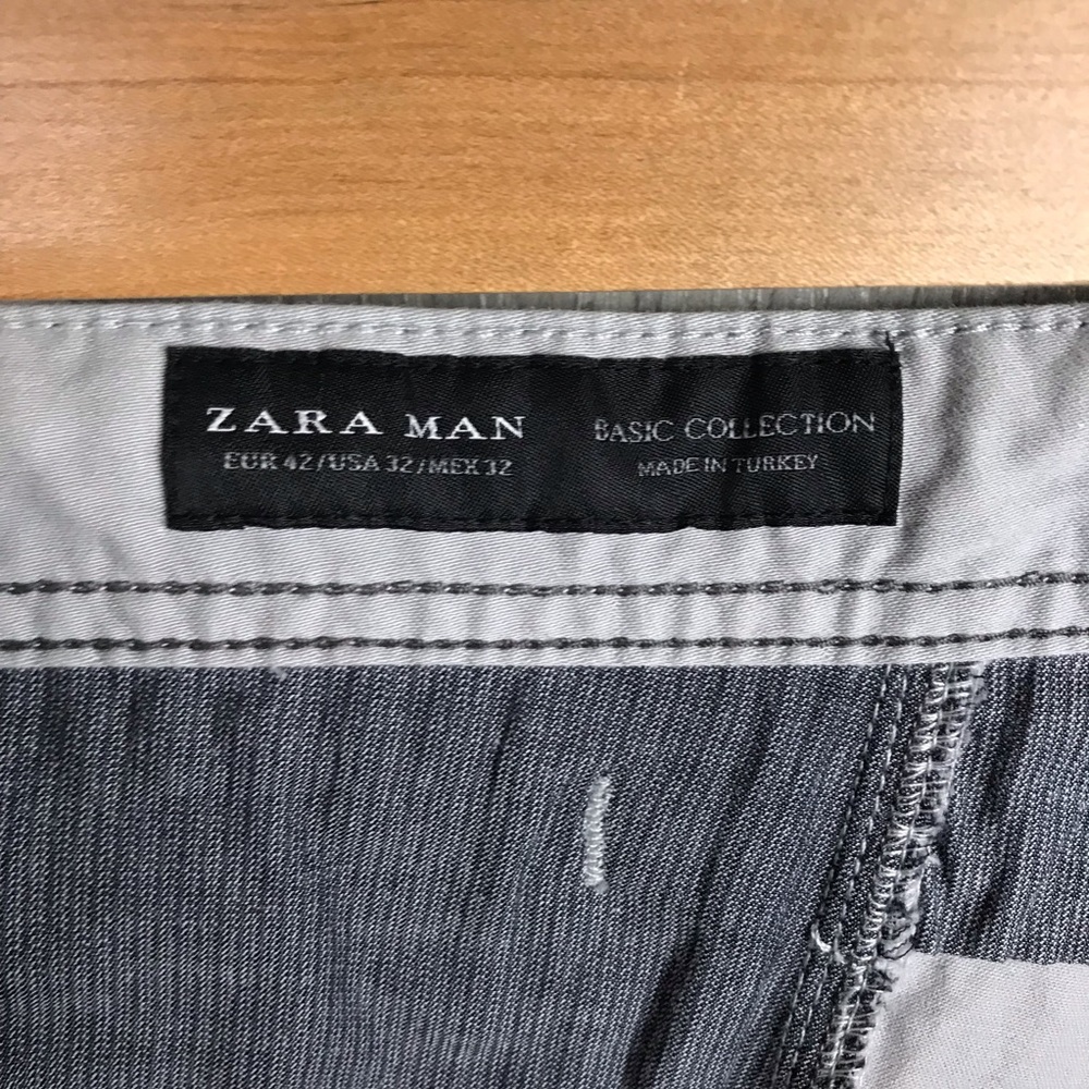 Zara Man Basic Collection Gray Stretch Skinny Jean - image 6